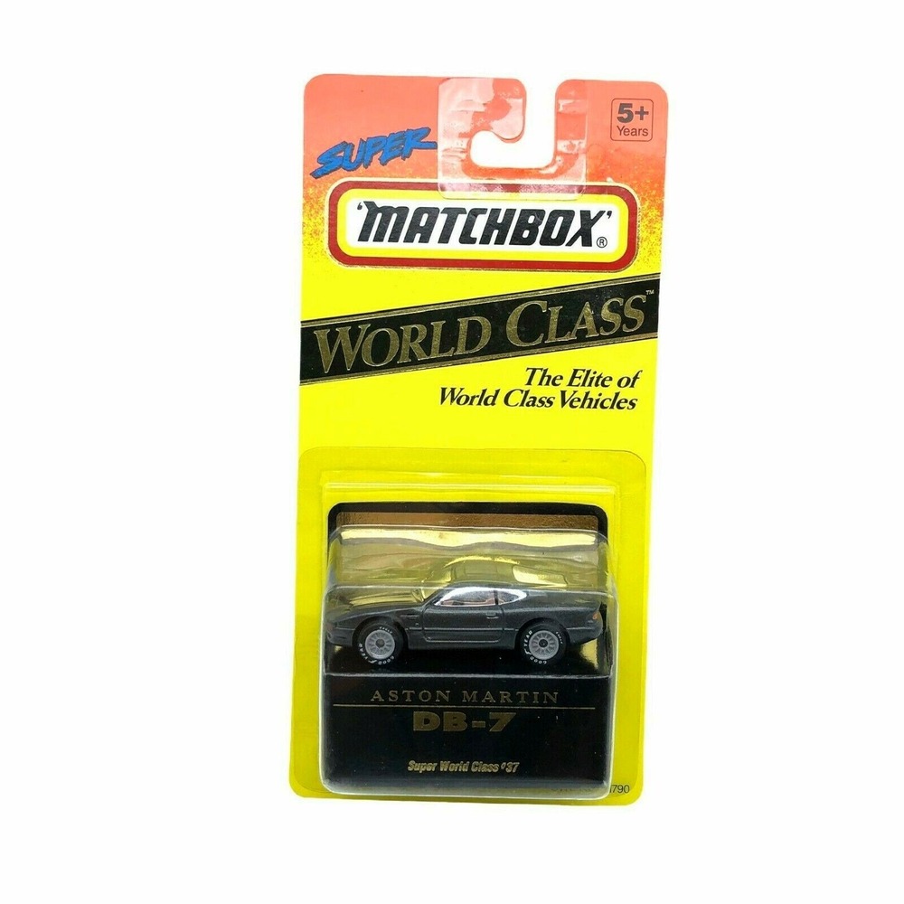 Matchbox‎ Super World Class Aston Martin DB-7 Car Gray Diecast 1/64 Scale #37